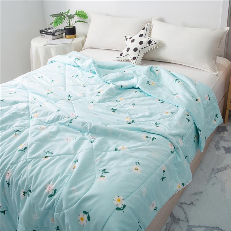 New Gauze Cotton Cool Summer Quilt 1pc Single Bed Double Bed Is Machine Washable, Light and Breathable