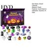 Halloween Countdown Calendar Advent Calendar, 24 Days with Pcs Slow Rising Surprise Squeeze Toys, Scary Collectible Dolls Gifts for Kids, Party Favors