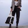 Large Totes Winter Hot Style Sheep Fur Women's Handbags Plush Pu Leather Shoulder Bag Black Designer Bags for Women