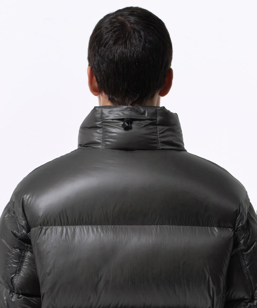 Musinsa Standard [City Leisure] Sheer Ripstop Double Pocket Down Short Padded Jacket [Grey]