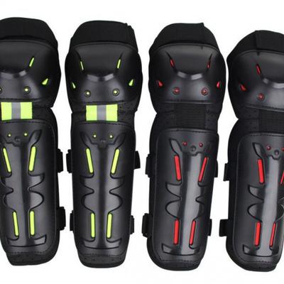 Motorrad Fahrrad Schutzausrüstung Set Knie Ellbogen Protektoren Reflektierende Sicherheitsrüstung Off-Road Trail Riding Erwachsen