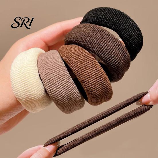 Hair Tie Bracelet Combo 5Pcs Women Ties Adjustable Elasticity Thickened Bands for Thick No Scalp Irritation Holder Versatile Accessories Rubber Band