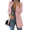 Blazer Lapel All-match Open Front Stylish Women Suit for Daily Life