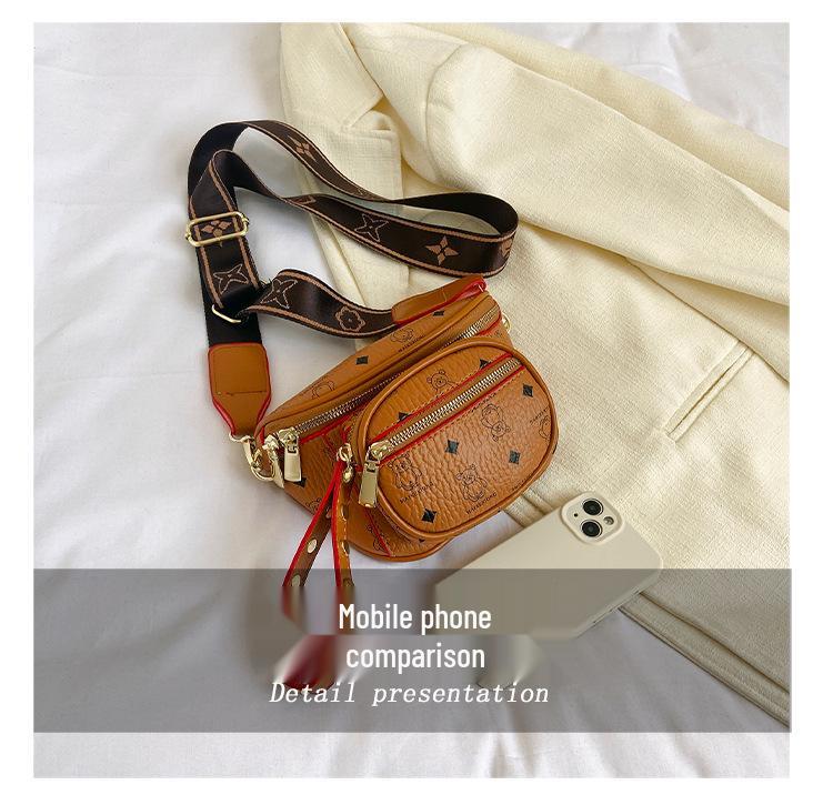 Trendy Retro Floral Crossbody Shoulder Bag for Women