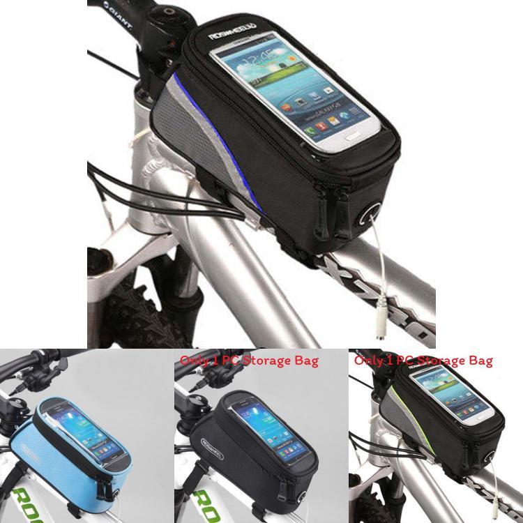 Mountain Bicycle Front Tube Bag With Touch Screen For Cycling Enthusiasts