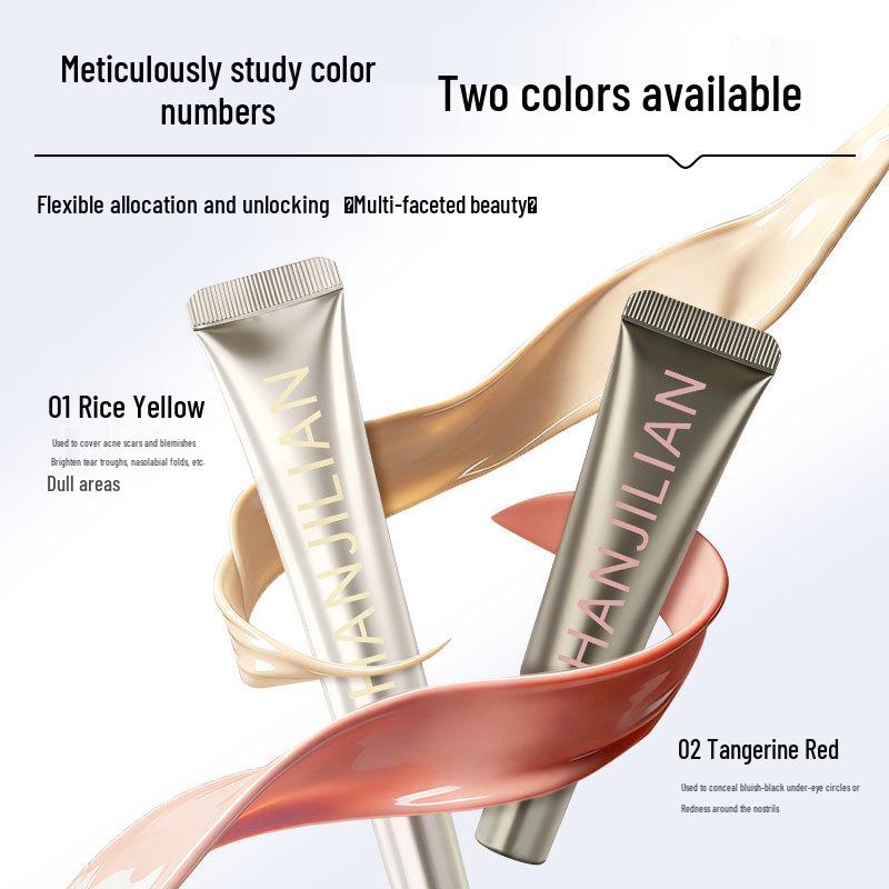 Han Ji Lian Hydrating Color Correcting Concealer: Long-Lasting, No-Crease Coverage for Acne Scars, Tear Troughs, and Pores.
