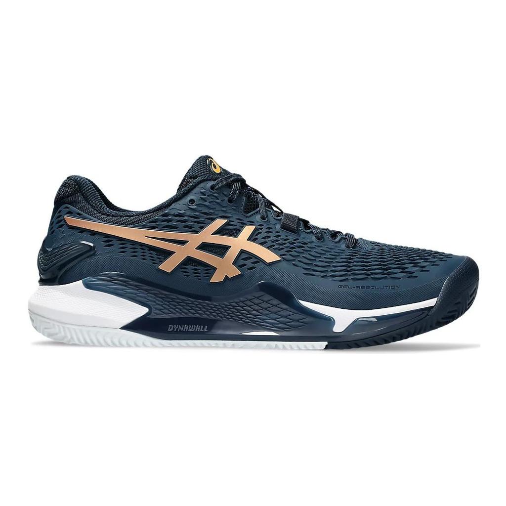 New Asics Gel Resolution 9 Clay French Blue Pure Gold 1041A475-960