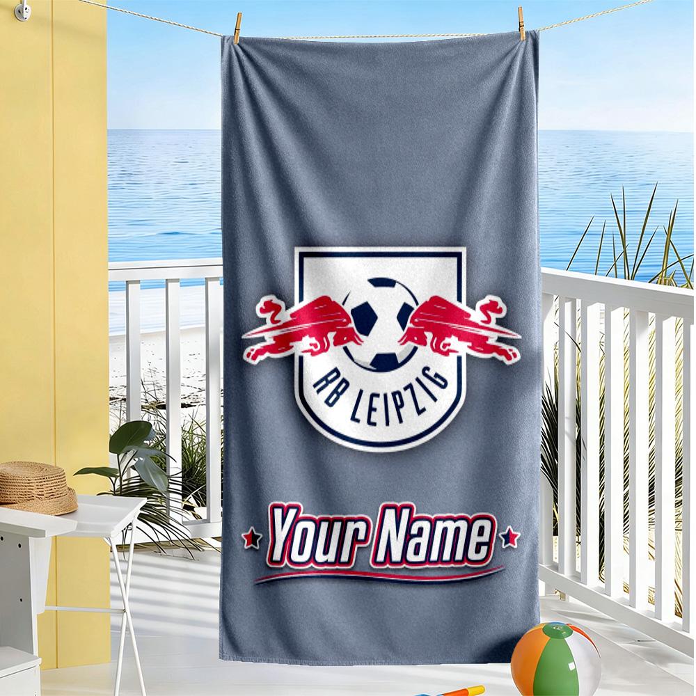 Bull Logo Customize Text Beach Towel Soft Durable Quick-Dry Suitable for Sports Travel Swimming Yoga Bathroom Beach And Pool