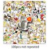 100 Hand-painted Kitten Graffiti Stickers Personalized Cartoon Cute Decorative Water Cup Mobile Phone Gum Stickers