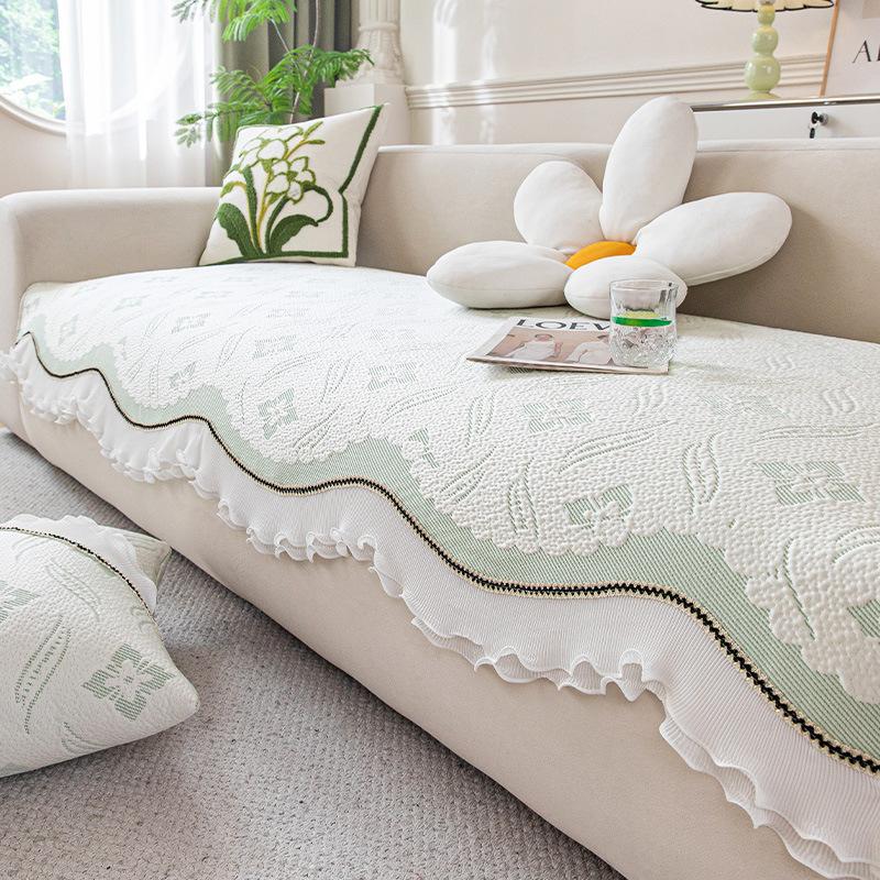 

Летняя прохладная подушка для дивана дуду, нескользящая подушка, новинка 2025 года, легкая роскошь, премиальное ощущение, прохладный чехол-полотенце для дивана из холодного шелка 70*70cm