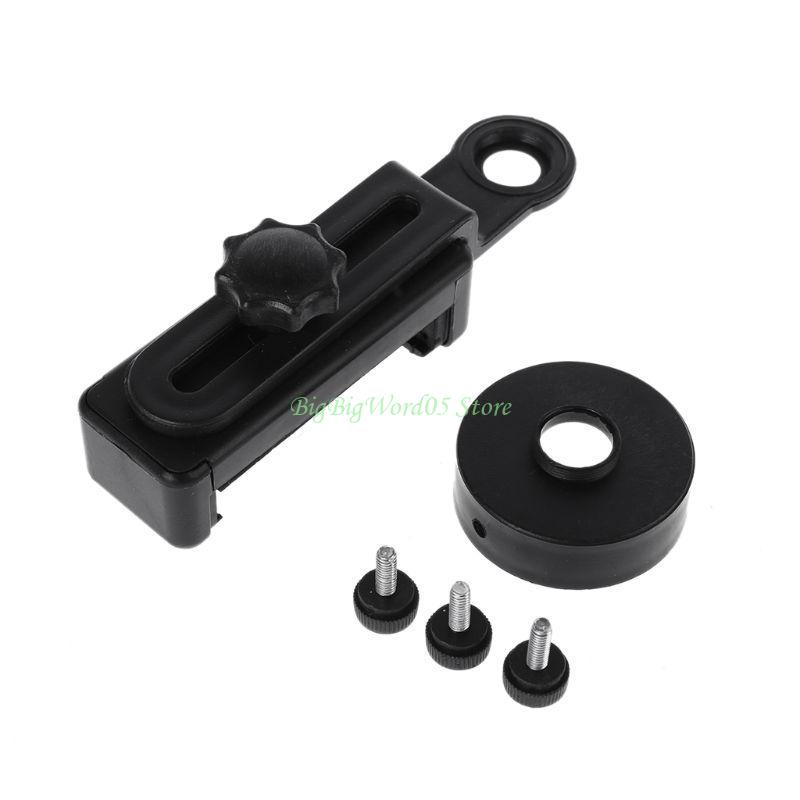 24TE Держатель-зажим-кронштейн для адаптера для бинокля, монокуляра, микроскопа чёрный