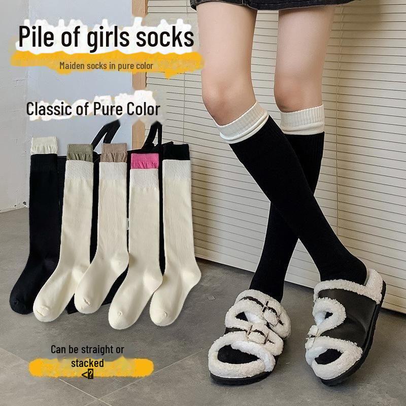 

Модные женские носки до колена и икры - Весна/Лето Сращивание ворса