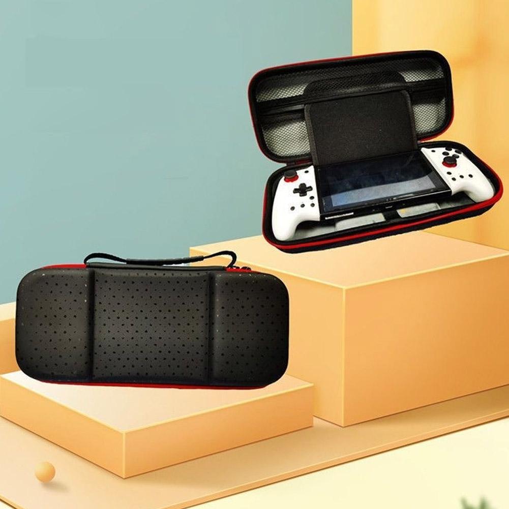Hard Carrying Case Waterproof Storage Bag with Mesh Pocket & Game Slots Hard Shell Case for Switch Hori Split Pad Pro Controller