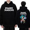 Rock Band Imagine Dragons Loom World Tour 2025 Fashion Hoodie Unisex Cartoon Print Casual Pullovers Men Women Fleece Sweatshirt