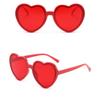 Trendy Fashion Heart Shaped Sunglasses Big Frame Sun Glasses UV400 Protection Unisex Eyewear for Wedding Bachelorette Party