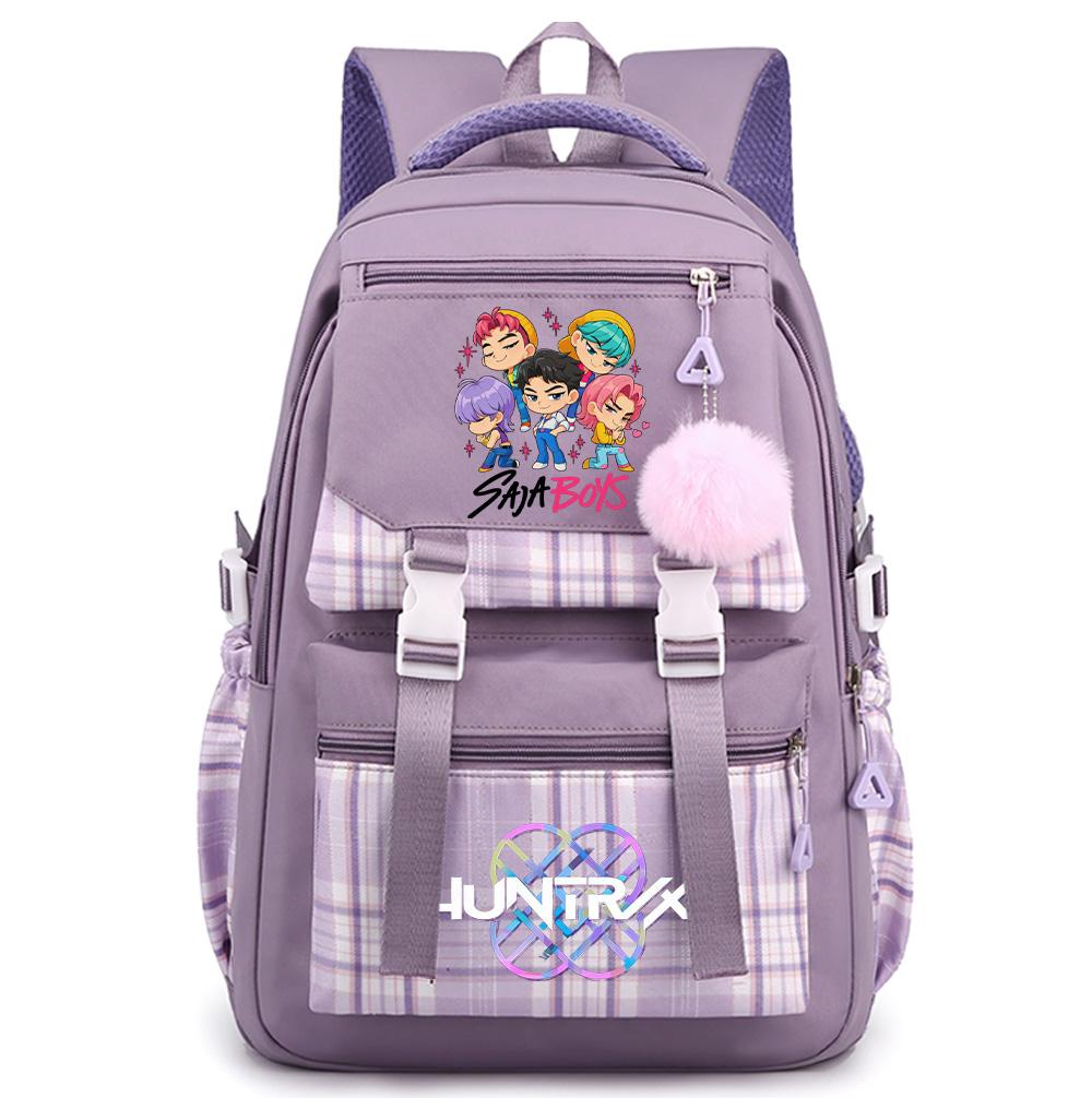 Cute Printed K-Pop Printed Large Capacity Backpack for Teenger Student Girl Boy Schoolbag Bookbag Kid Gift Women Waterproof Travel Bag Mochila