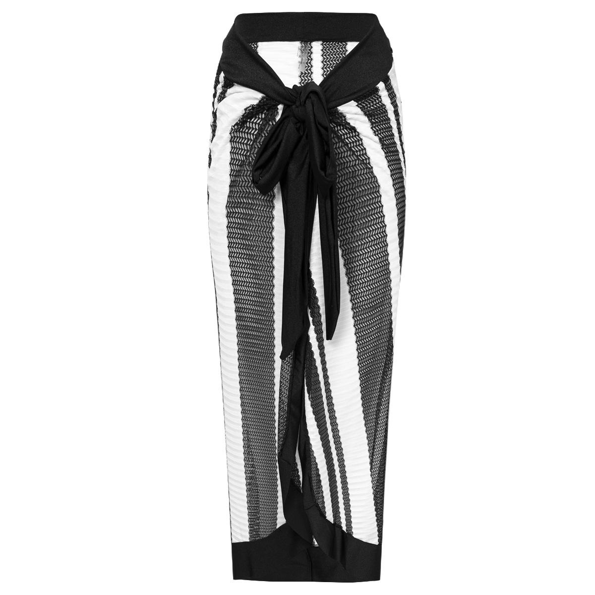 

2025 Women s Sporty European & American Sexy Split Bikini with Cover-up Beach Skirt S