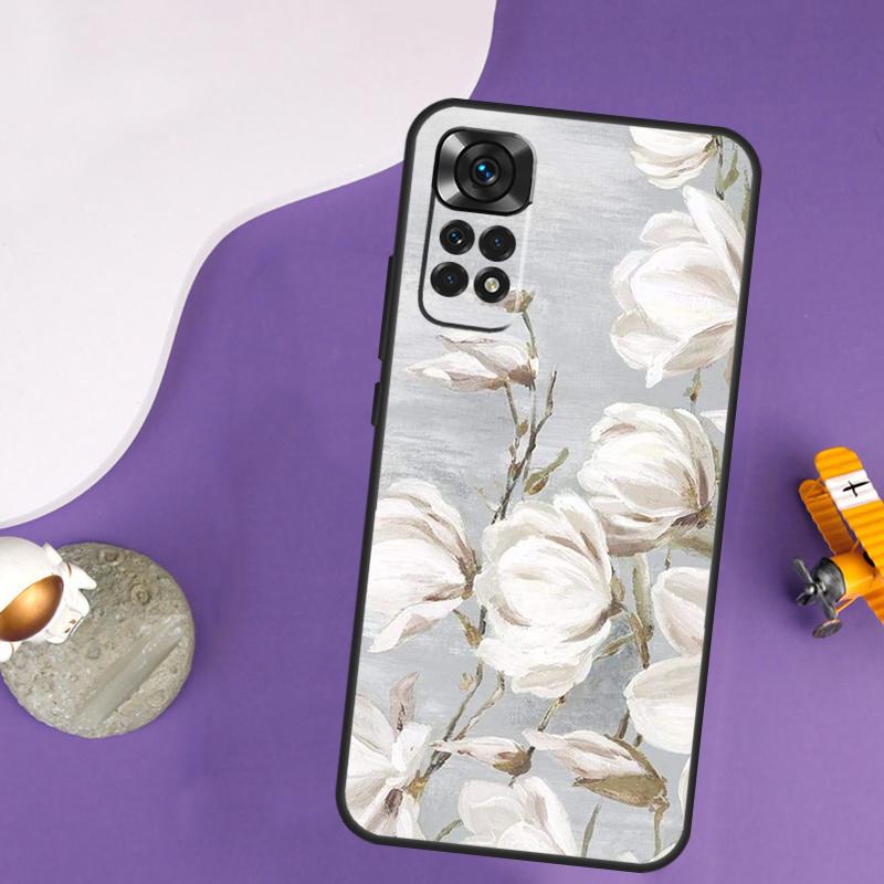 3D Flower Relief Case For Xiaomi Redmi Note 13 Pro 14 12 9 10 11 Pro 10S 11S 12S Redmi 10C 13C 14C 12C Cover