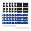 48-144Pairs Sports Eye Black Stickers Under Eye Black Strips Football Face Stickers Breathable Eyeblack Sticker with 1Pcs Pencil