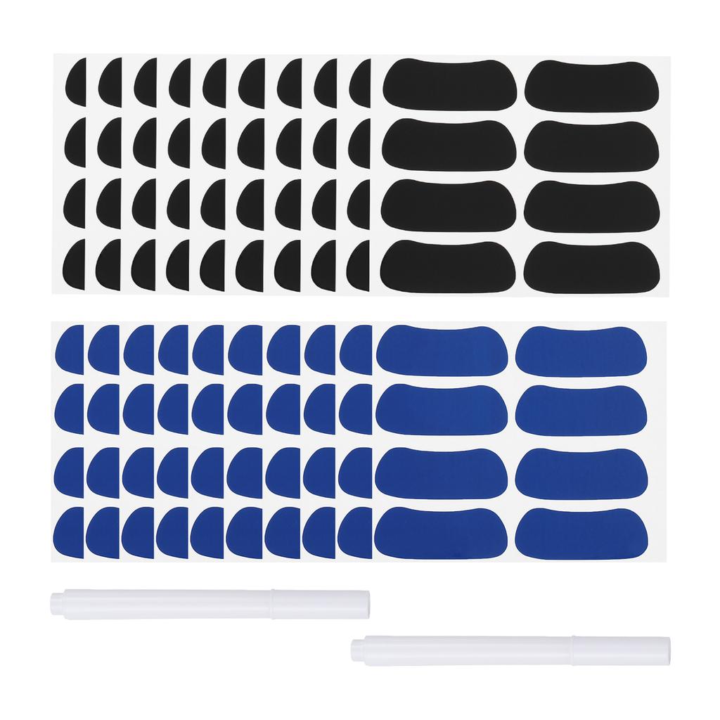 48-144Pairs Sports Eye Black Stickers Under Eye Black Strips Football Face Stickers Breathable Eyeblack Sticker with 1Pcs Pencil