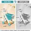 Kids Shopping Cart Trolley Play Set Children's Shopping Cart Role-Playing Games Supermarket Playset Accessories for Toddler Aged