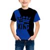 Boy's Fashion 3D Printed T-Shirt - Short Sleeve Crew Neck Casual Streetwear Bike Design for Young People