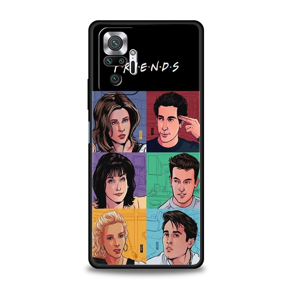 Friends Phone Case Cover for Redmi 14C 10C Note 15 14 13 12 10 11 K40 Pro Plus 5G Soft TPU Shockproof Shell Fundas Capas Coque