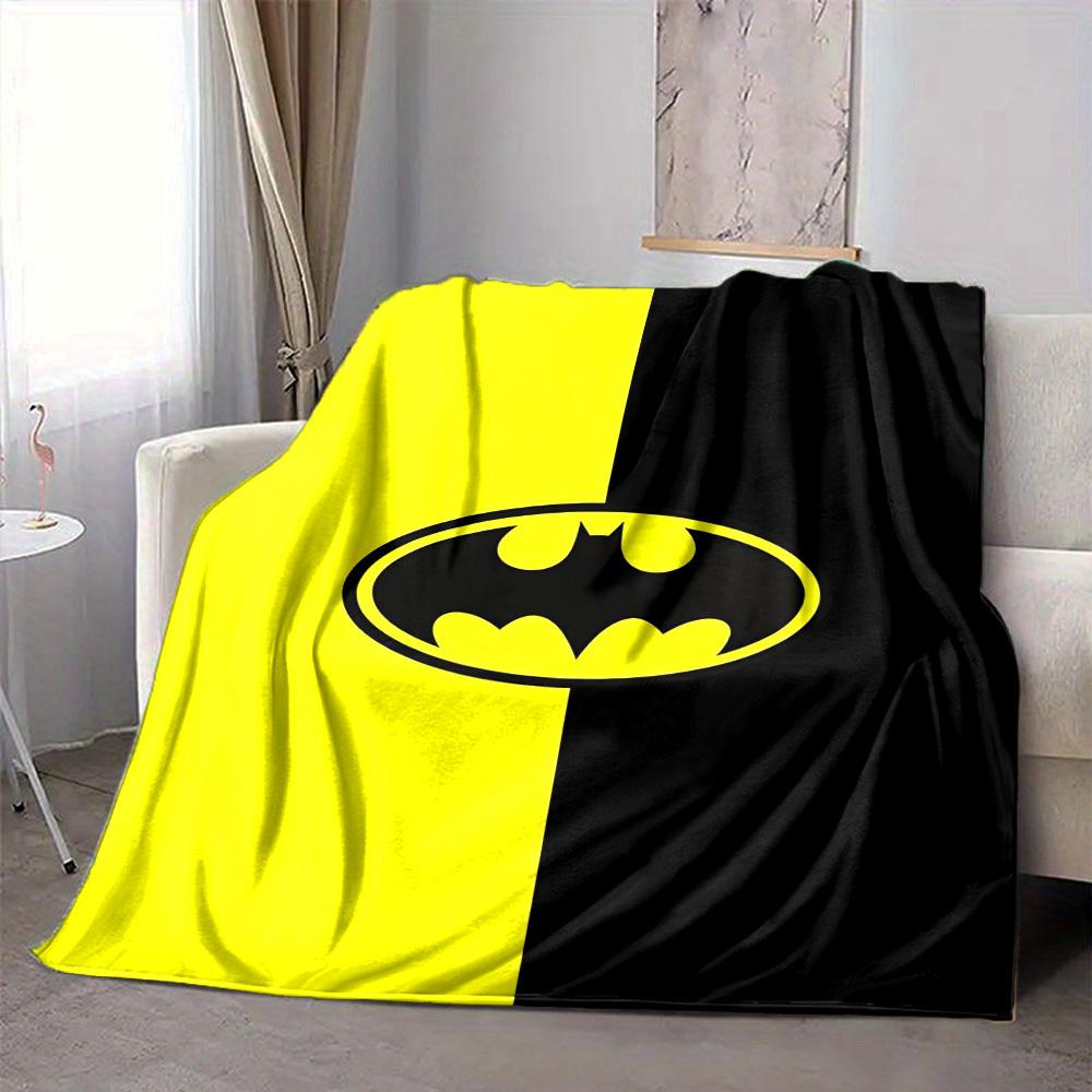 

1pc Batman Flannel Throw Blanket Lightweight Soft Warm All Season Blanket for Sofa, Bed, Travel, Camping L1024165 80x120cm