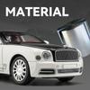 1/24 Bentley Mulsanne Alloy Car Diecasts & Toy Vehicles Car Model Sound and Light Pull Back Car Toys for Kids Gifts