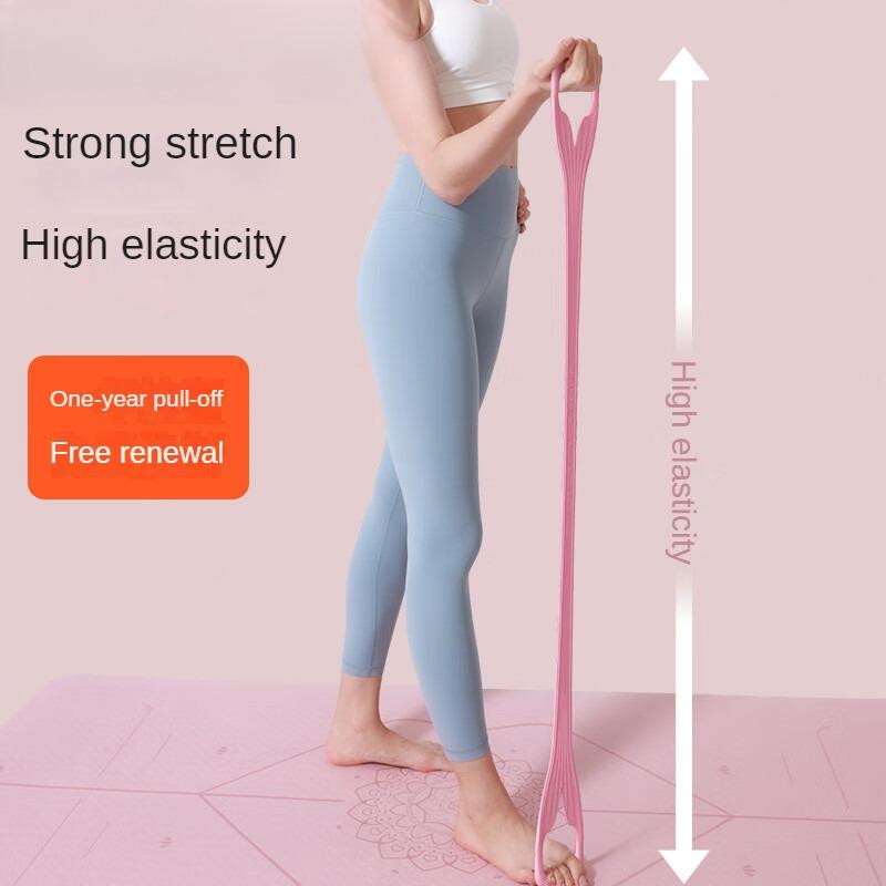 Tensile Device for Women with Open Back Stretch Belt for Fitness Practice Yoga Eight-figure Elastic Rope Silicone Mermaid Eight-figure Tensioner