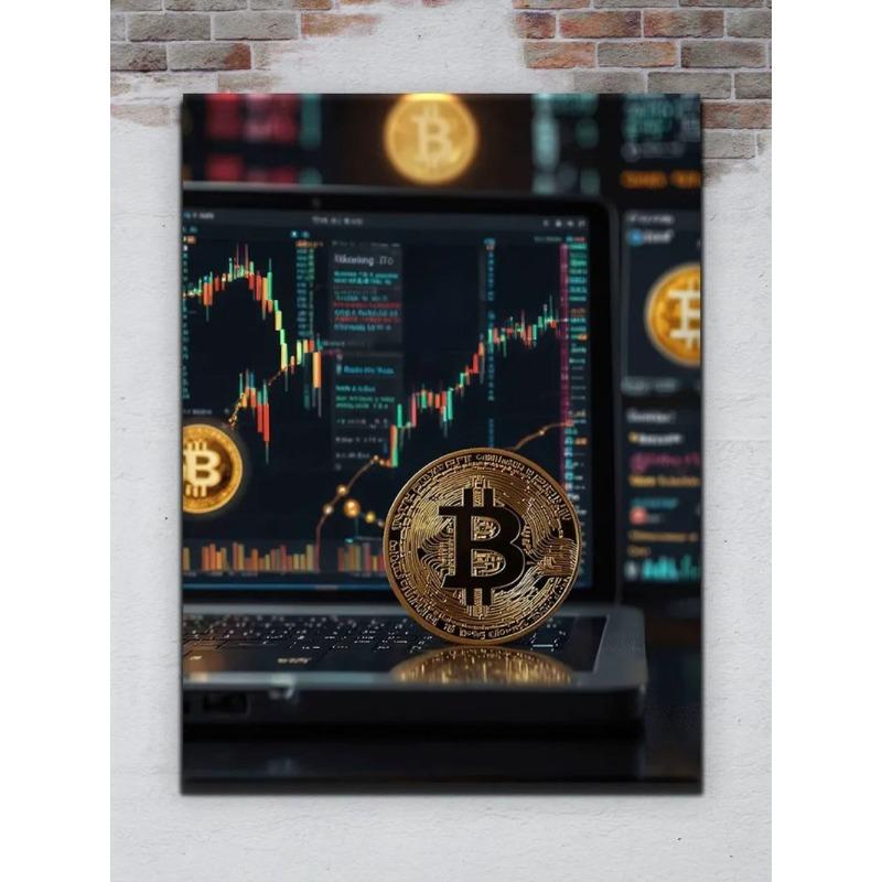 Money Banknotes Wall Art, Cash Decor Painting 20x30cm