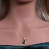 Luxury 925 Sterling Silver Pendant Necklace Natural Agate Pear 5*7mm Real Gemstones Vintage Fine Jewelry for Women's Party Gifts