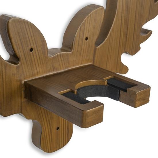 Gitarrenwandhalterung Gitarrenständer aus Holz Rentiergeweih-Design für Akustik-, E-Gitarren und Ukulele