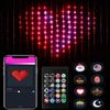 RGB Curtain String Lights Music Sync Text Display Fairy Light 256 LED App Controlled DIY Christmas Curtain Light Wall Room Decor