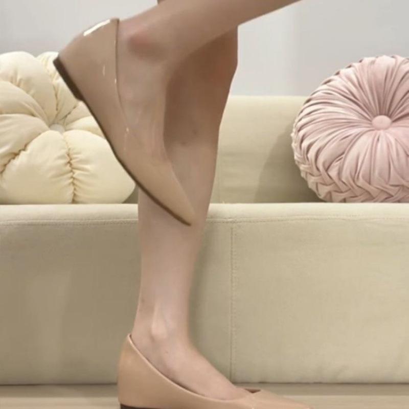 French sexy pointed tip height cm shallow mouth women's shoes versatile temperament 2025 finger seam single shoes commuting fashion