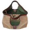 Gucci GG Canvas Tote Bag, Shopping Bag, Shoulder Bag, Handbag Large Women's Beige & Dark Brown 853971-FAFFP-2547