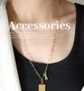 Love Letter Rabbit Pendant Necklace: Rectangle, Long Chain, Fade-Resistant Gold-Plated Titanium Steel.