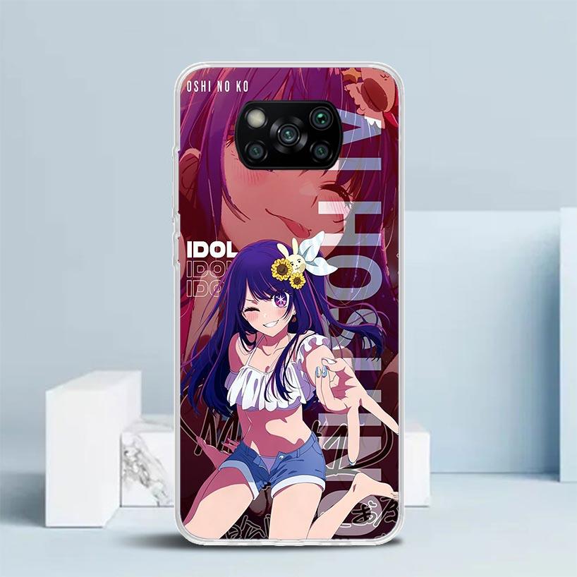 Japan Anime Oshi No Ko Handyhülle Für Xiaomi Poco F7 Ultra X5 X6 X7 Pro M7 Redmi 15C 15 13C 13 12C 12 10C 10 10A 9 9C 9A 9T Hülle
