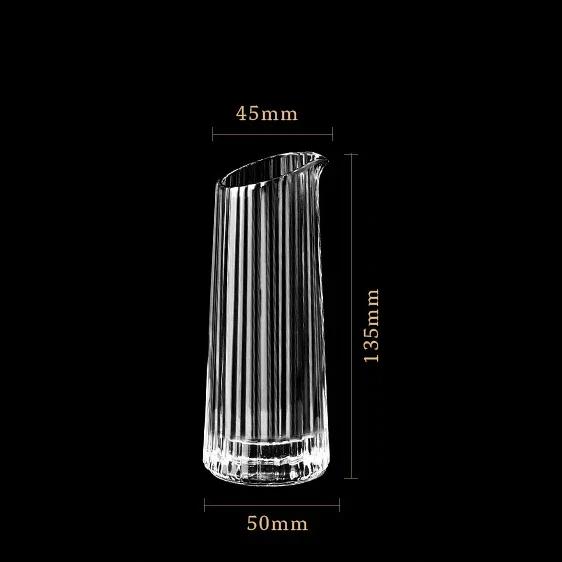 

125ml Wine Dispenser Vertical Stripe Spirits Tool Household Crystal Glass Transparent Small Capacity Cups for Bar Wholesale Cups