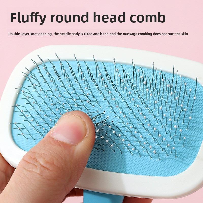 360° Drehbarer Tierkamm, Katzenkamm, Drehkamm, Einlagiger Tierkamm mit rundem Kopf