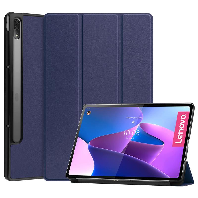 

Защитный чехол-футляр для планшета Lenovo Tab P12 Pro Case 12,6 дюйма TB-Q706F 2021 Прочный жесткий ПК-чехол для Xiaoxin Pad Pro 12,6 Case For Tab P12 Pro 12.6 темно-синий
