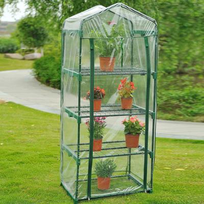 Greenhouse Cover Transparent Easy Assembly PVC Roller Zipper Design Greenhouse Plant Cover for Garden