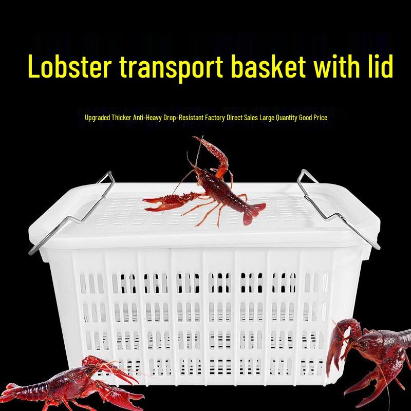 Heavy-Duty Stackable Plastic Storage Baskets