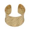Fashion Vintage Metal Woven Wide Self-Regulating Bangle Women Smooth Curved Open Bracelet Punk Jewelry Accessories