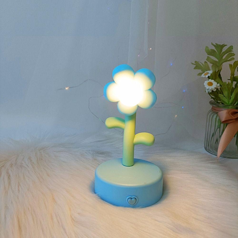 Miniaturlandschaften Mini LED Blume Nachtlampe Schöne süße Tischlampe Kreative Cartoon Nachttischlampe Kinderspielzeug