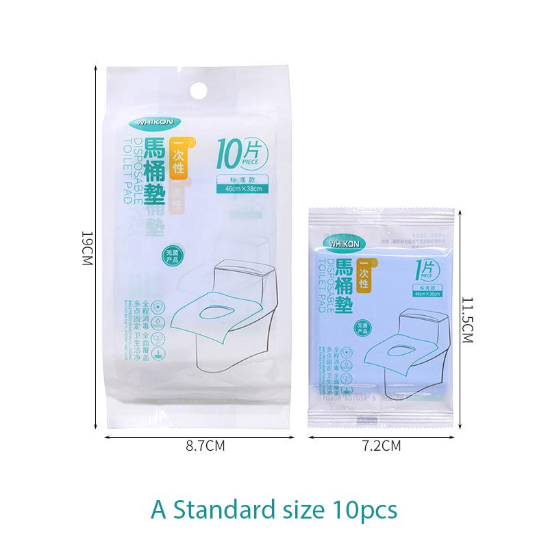 10Pcs Disposable Toilet Seat Cover Mat Portable 100% Waterproof Safety Toilet Seat Pad For Travel/Camping Bathroom Accessiories