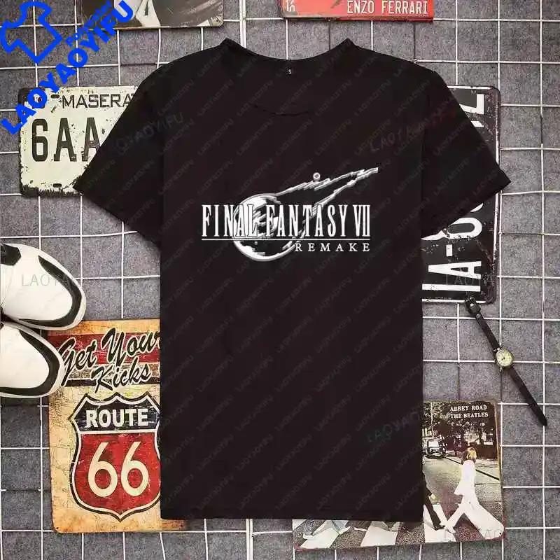 Cloud Strife Final Fantasy T Shirt Black Cloud Vii Ff7 Video Game Tops New Game Shirts Short Sleeve Unisex Graphic T Shirts