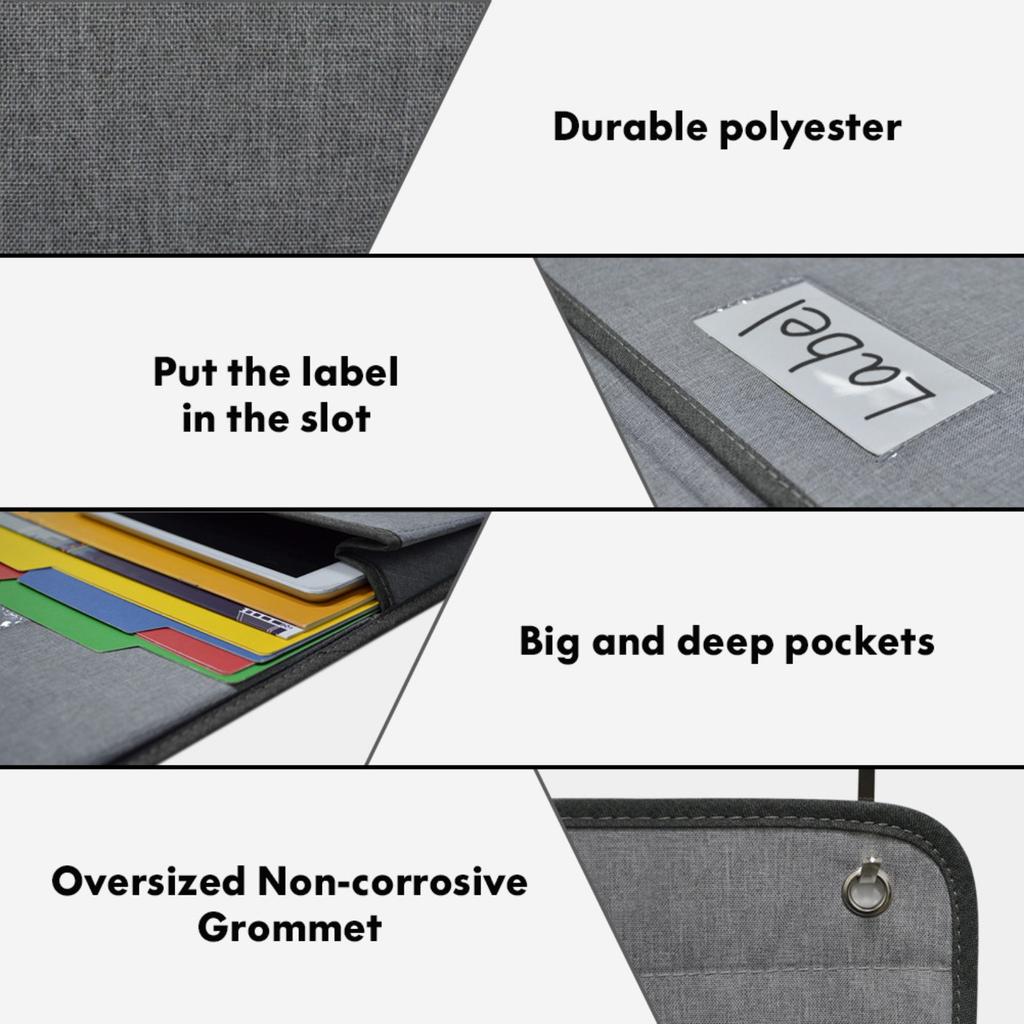 Multifunctional Door Storage Hanging Bag Transparent Wall-mounted File Sorting Multi-layer Storage Hanging Bag