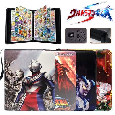 3x3 900pcs Cards Holder Ultraman Anime Game Binder Card Holder Zipper Album Book Capacity R SR TGR GP Collectibles Folder Kids Toys