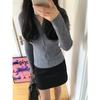 Stylish Slim-Fit Zipper Jacket with Stand Collar for Spring and Autumn